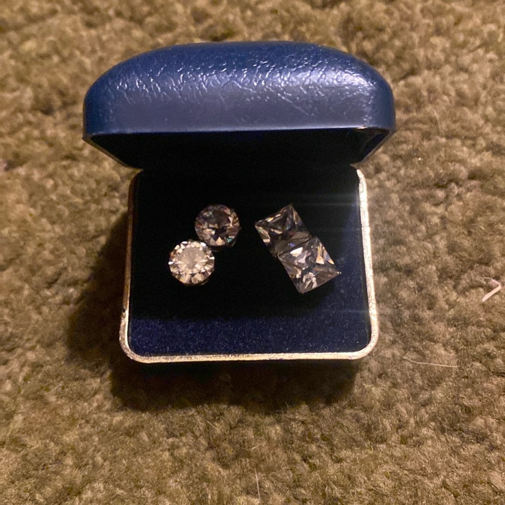 Circle & Square Earrings